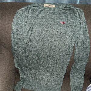 Hollister Heather Gray Knit Pullover